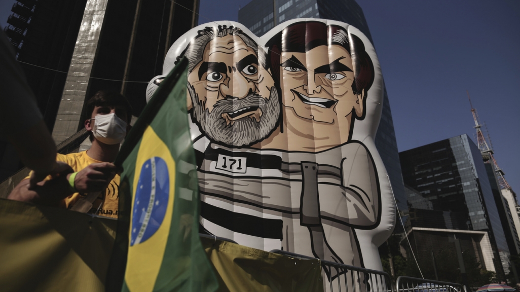 A protest in São Paulo. (AP) 