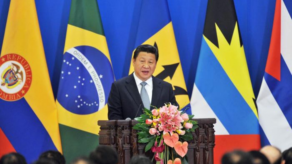 President Xi Jinping of China at Latin American investment conference (Associated Press)