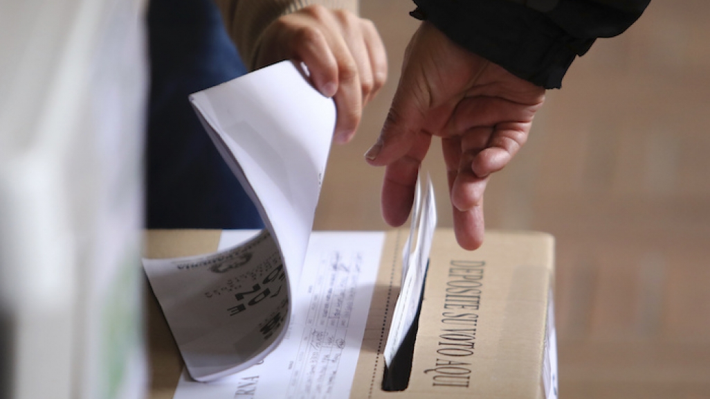 Colombian ballots. (AP)