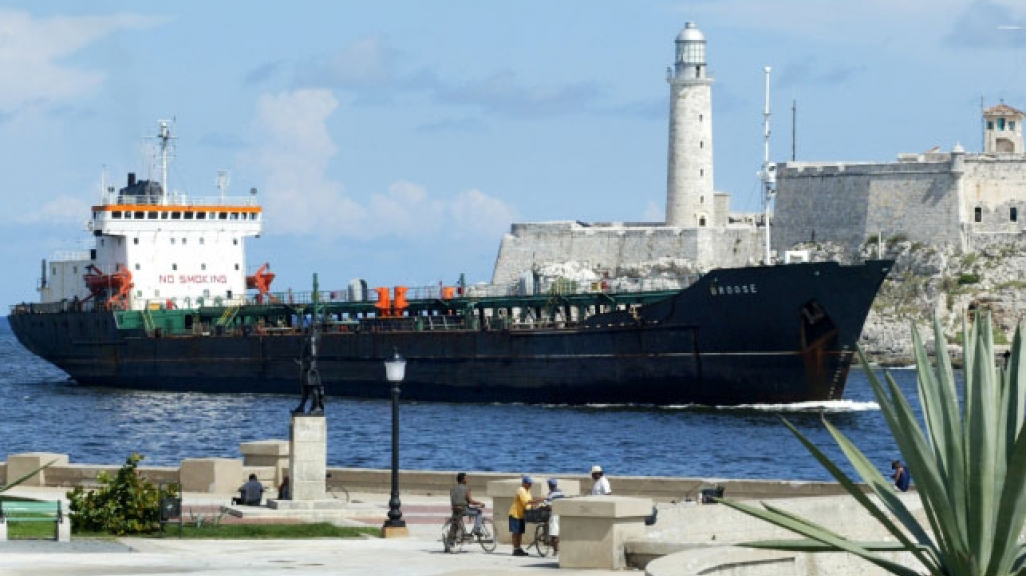 Venezuelan tanker in a Havana port
