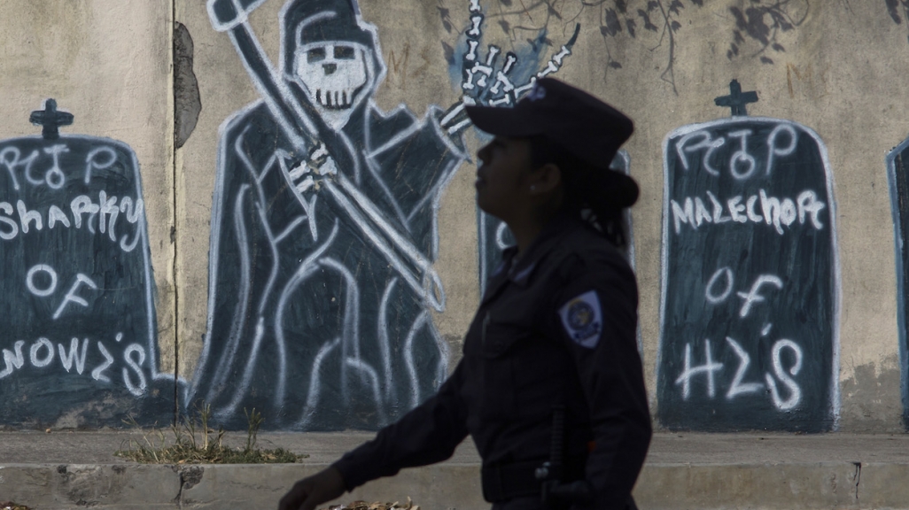 Graffiti in El Salvador. (AP)