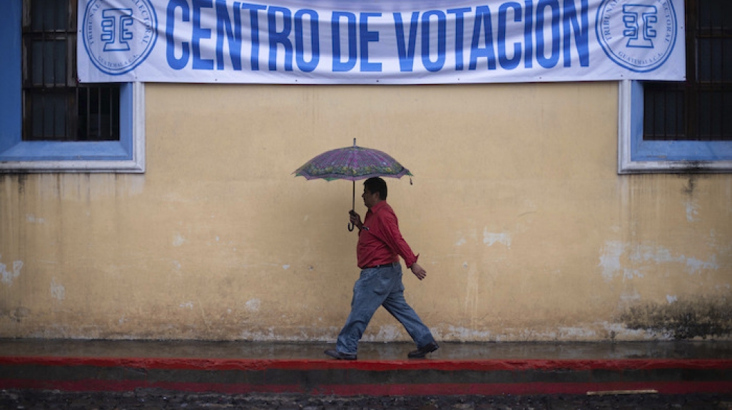 A voting center in Guatemala. (AP)