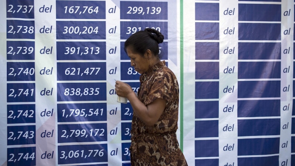 A Guatemalan voter. (AP)