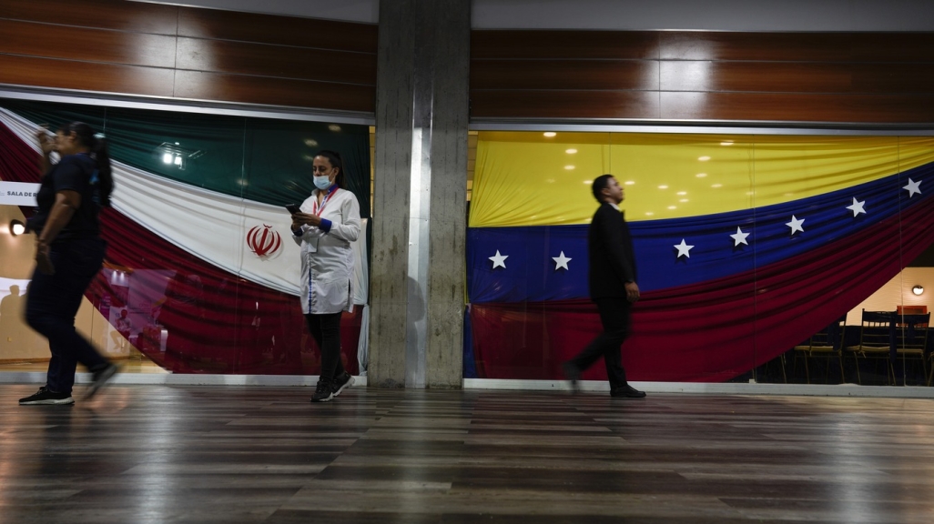 Participants in the Venezuela Iran Science Fair. (AP)