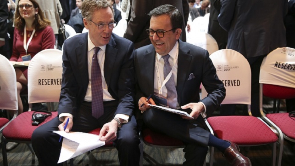 U.S. Trade Representative Robert Lighthizer and Mexican Economy Secretary Ildefonso Guajardo