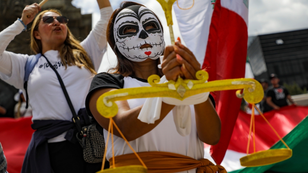 Mexico judicial reform protest