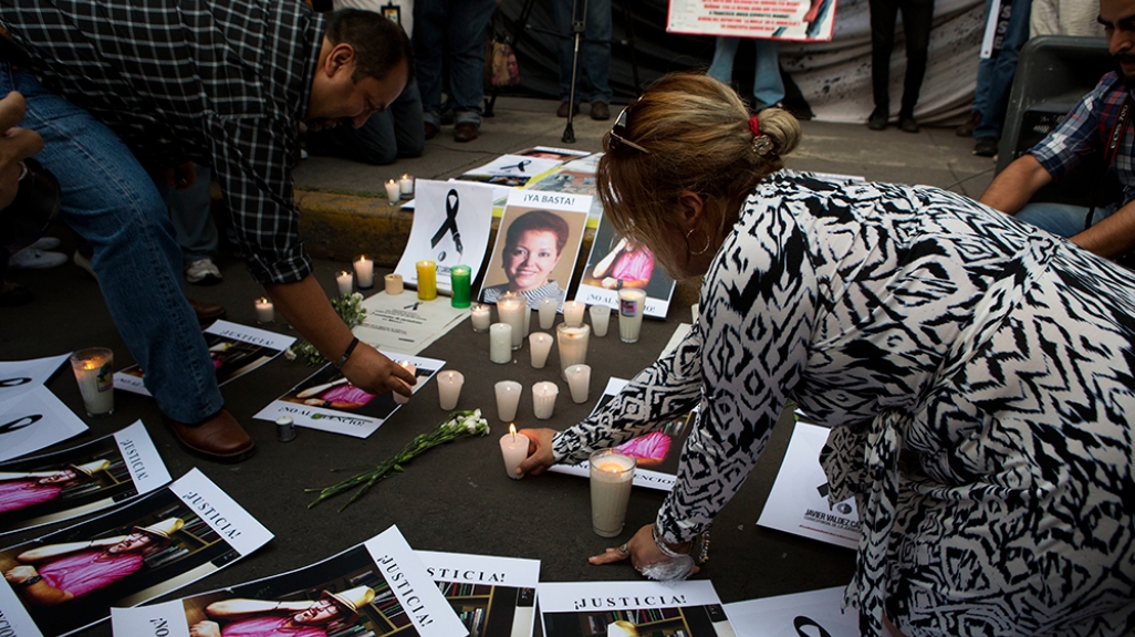 Vela en México para periodistas asesinados