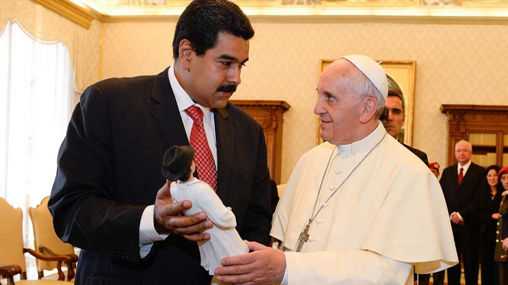 Nicolás Maduro and Pope Francis