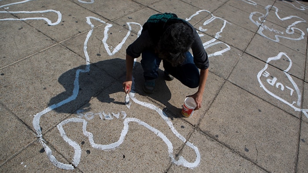 A Mexican protest in memory of drug war victims. (AP)