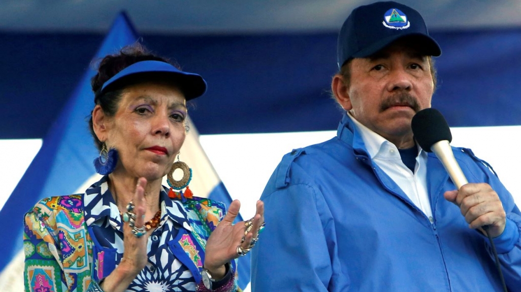 Rosario Murillo and Daniel Ortega. (AP)