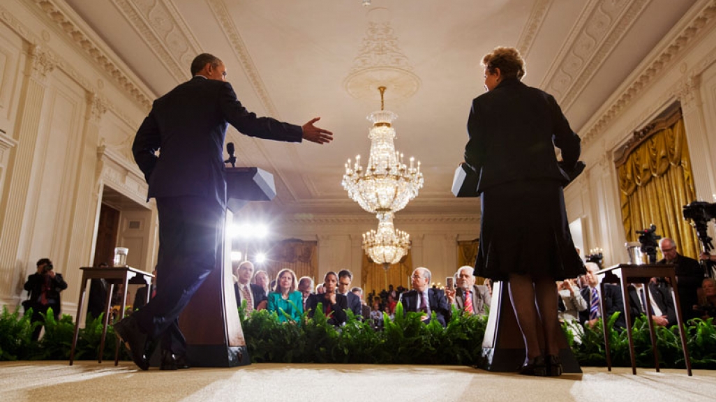 U.S. President Barack Obama and Brazilian President Dilma Rousseff