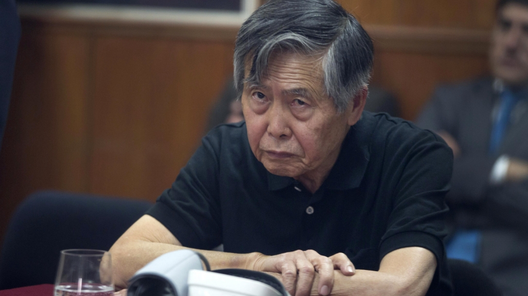 Ex-Peruvian President Alberto Fujimori at a 2013 hearing. (AP)