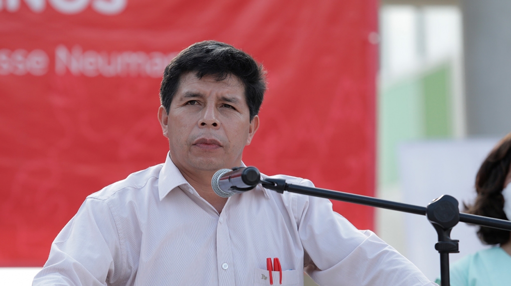 President Pedro Castillo. (GDA via AP Images)