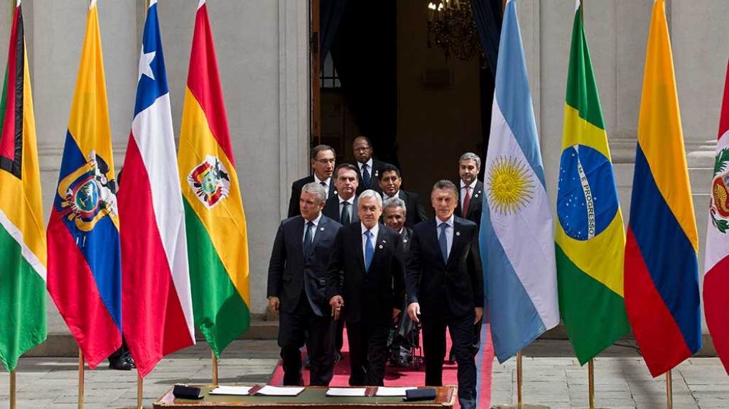 Prosur signing in Chile with Latin American presidents
