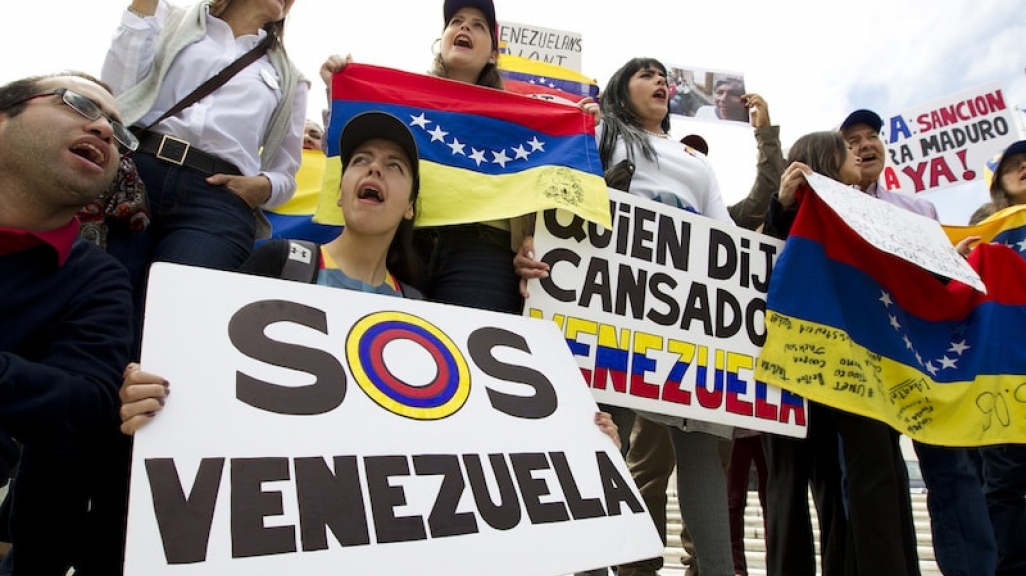 SOS Venezuela demonstrators