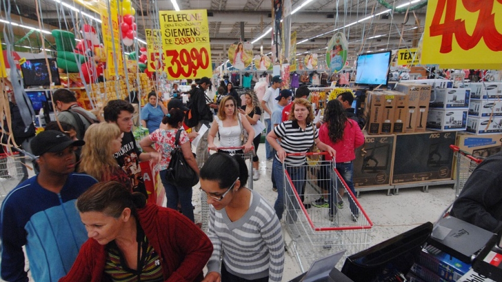 Brazilians Shopping in a Mall