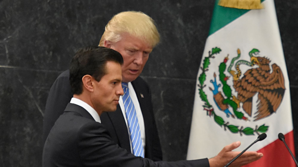Trump and Peña Nieto in August 2016
