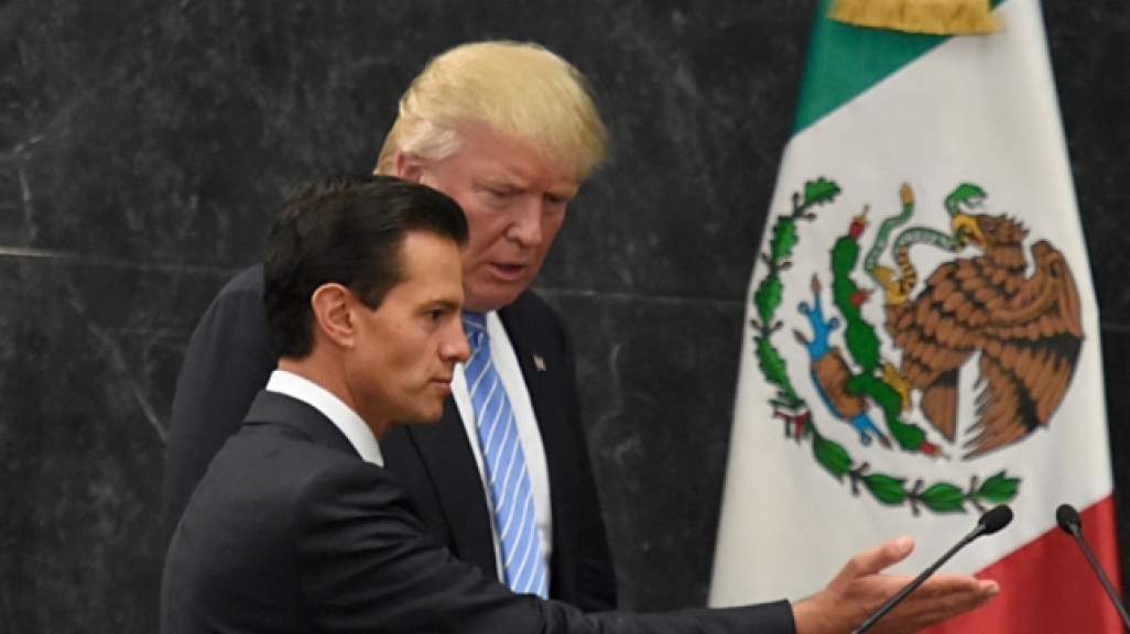 Trump visited Mexico in August 2016