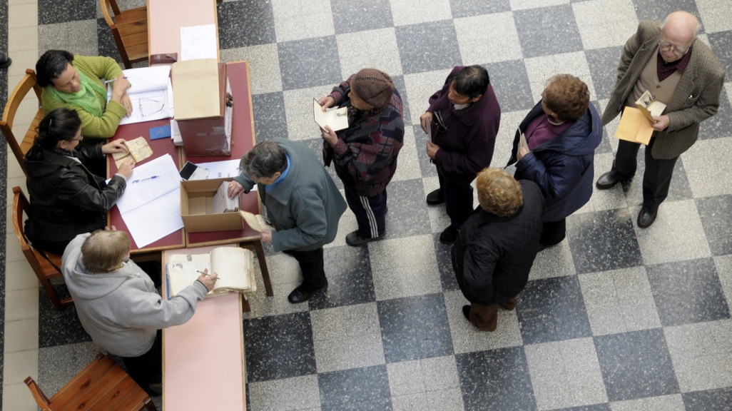 Voters in Uruguay
