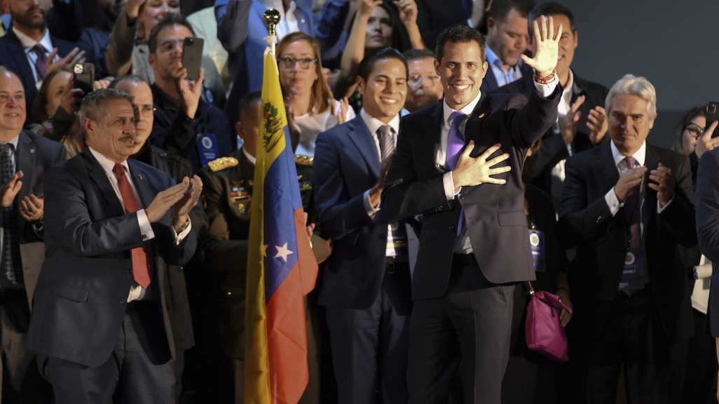 Juan Guaidó in Miami. (AP)