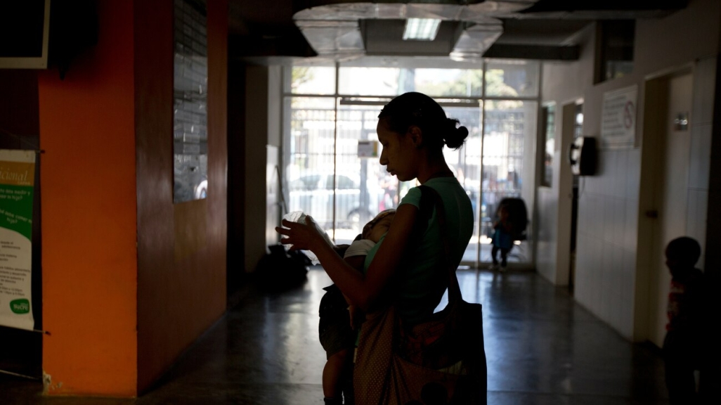 A mother in Venezuela.