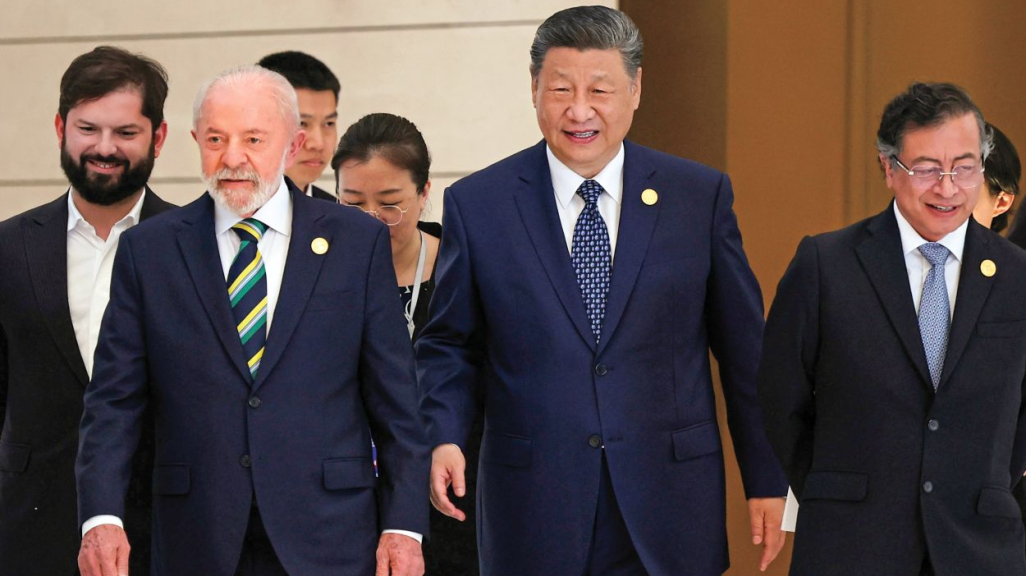Gabriel Boric, Lula da Silva, Xi Jinping, and Gustavo Petro