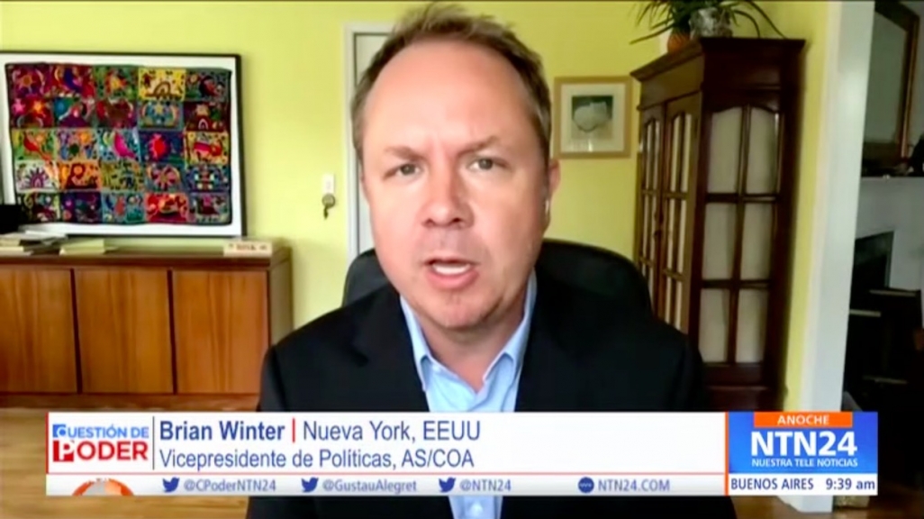 Brian Winter on NTN24 Cuestión de Poder