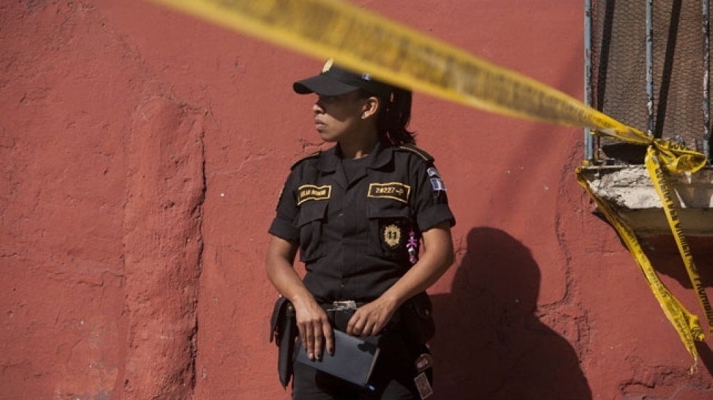 Police officer in Central America