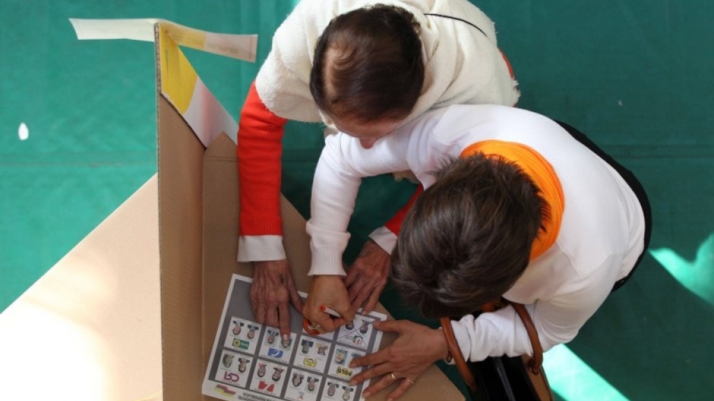 Voters in Colombia. (AP)