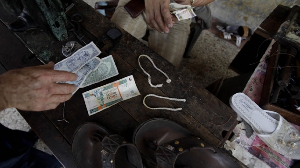 A shoe repair entrepreneur in Cuba