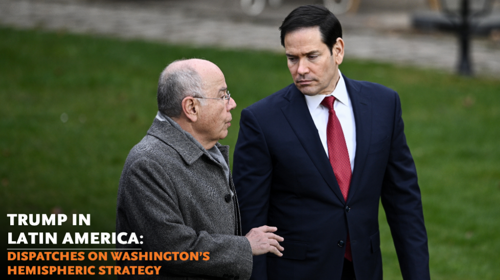 (L-R) Brazilian Foreign Minister Mauro Vieira and U.S. Secretary of State Marco Rubio. (AP)