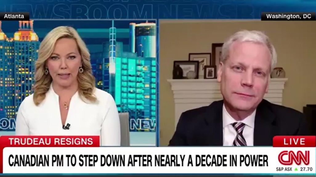 CNN interview with Eric Farnsworth on the right side