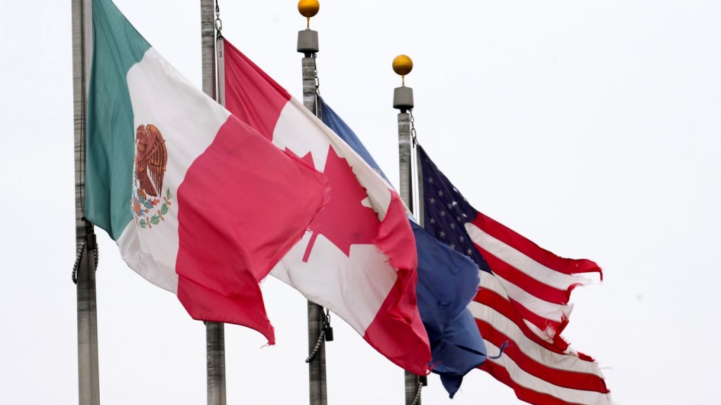 U.S., Mexico, Canada flags