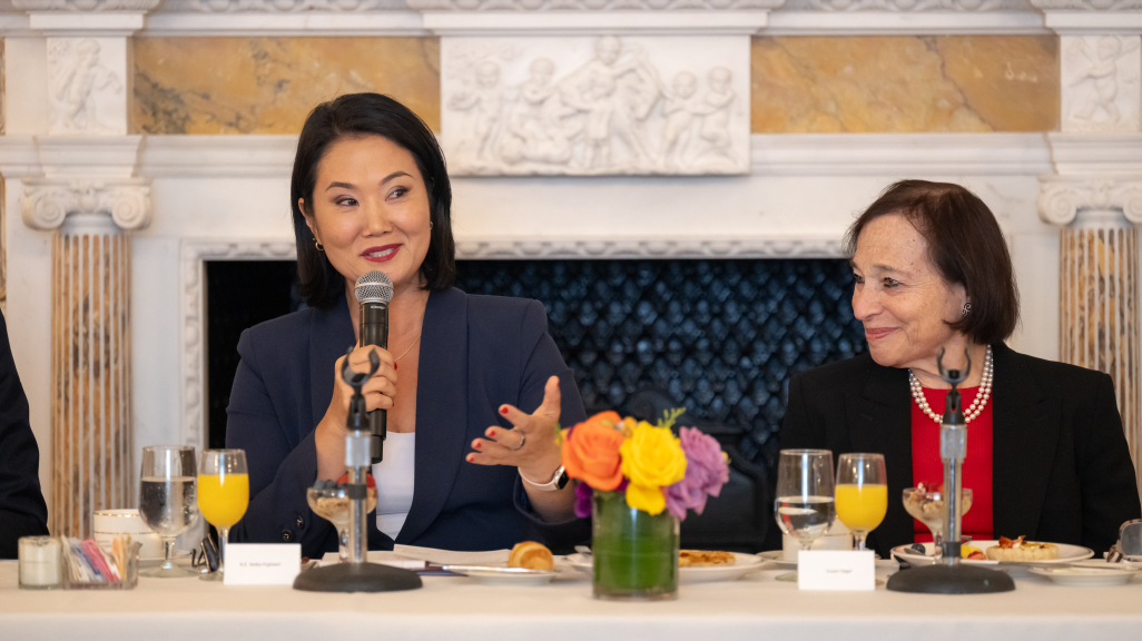 Peruvian President Keiko Fujimori and AS/COA's Susan Segal. (Alexis Silver/Roey Yohai Photography Studio)