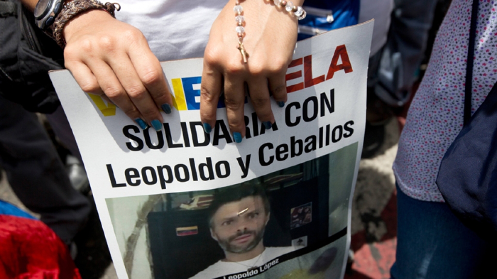 Protests in support of Leopoldo Lopez, Venezuela