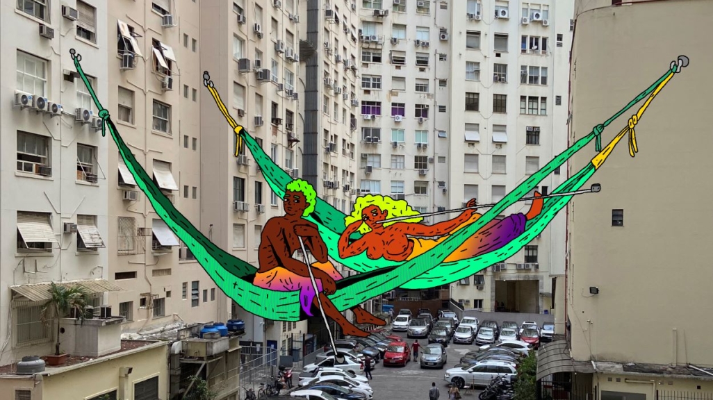 Digital painting on a photograph