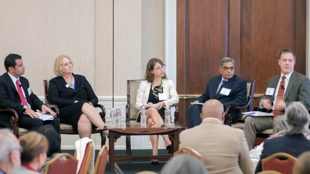 Immigration panel in Louisville, Kentucky with Mehdi Yazdanpanah, Betsy Cohen, Kate Brick, Suhas Kulkarni, and Kent Oyler.