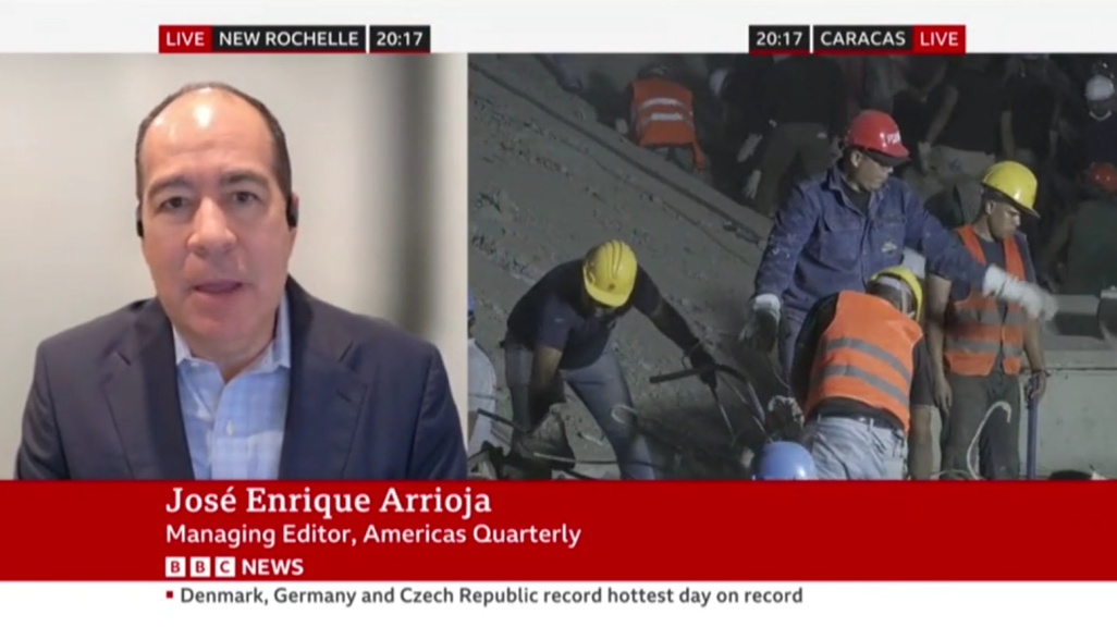 Jose Enrique Arrioja on BBC News