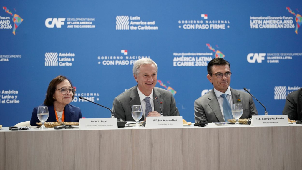 Susan Segal, Jose Antonio Kast, and Rodrigo Paz