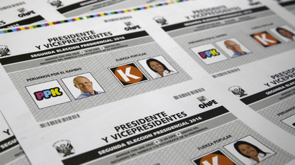 Peru 2016 election runoff ballot