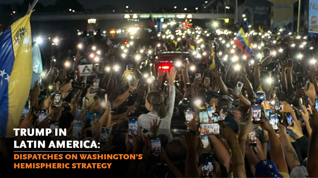 Maria Corina Machado, in white, rallies in Venezuela on October 25. (Machado's X) 