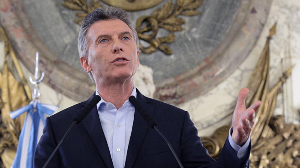 Argentina President Mauricio Macri