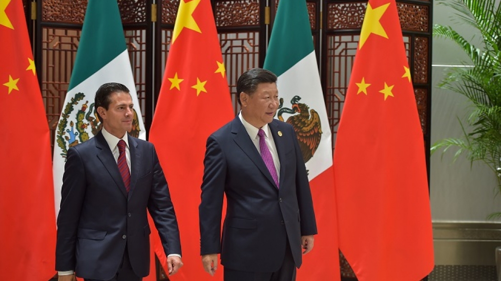 Mexican President Enrique Peña Nieto and China's President Xi Jinping