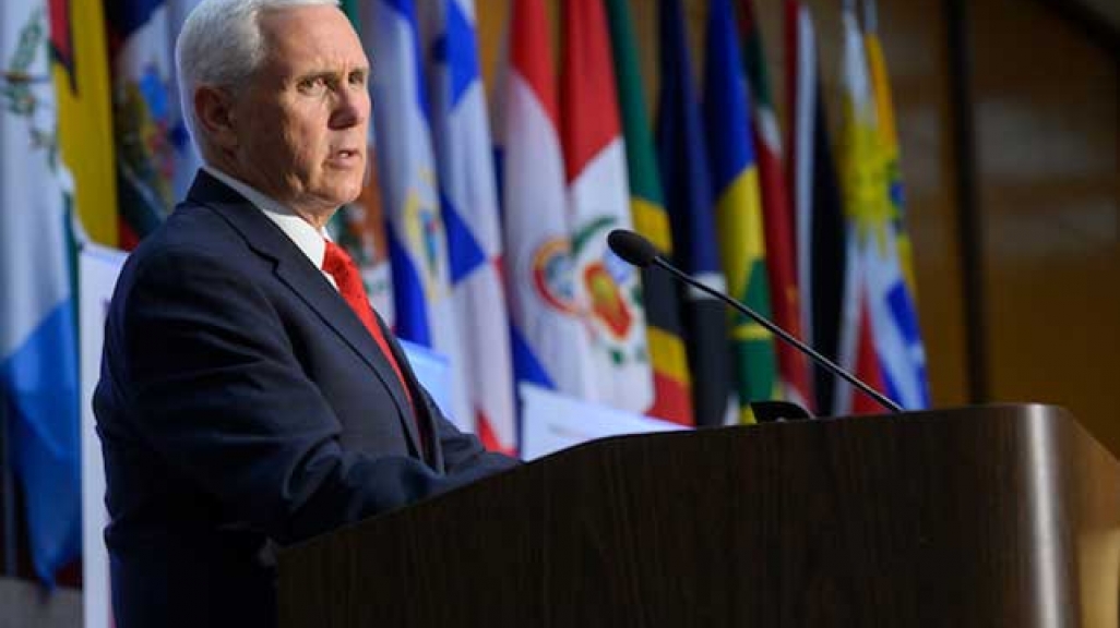 U.S. Vice President Mike Pence at the 49th Washington Conference on the Americas