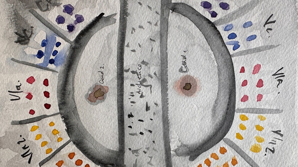 Excerpt from the score for "Chaos Circles," by Natalia Domínguez Rangel