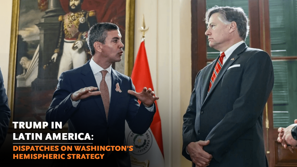 Paraguay's Santiago Peña and U.S. Dep. Sec. of State Christopher Landau