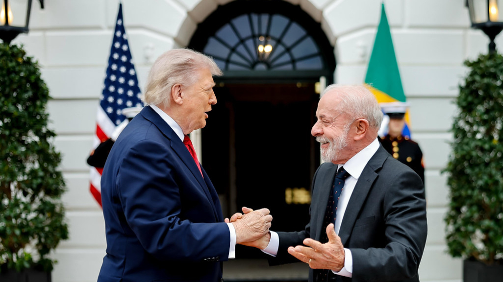 U.S. President Donald Trump and Brazilian President Lula da Silva