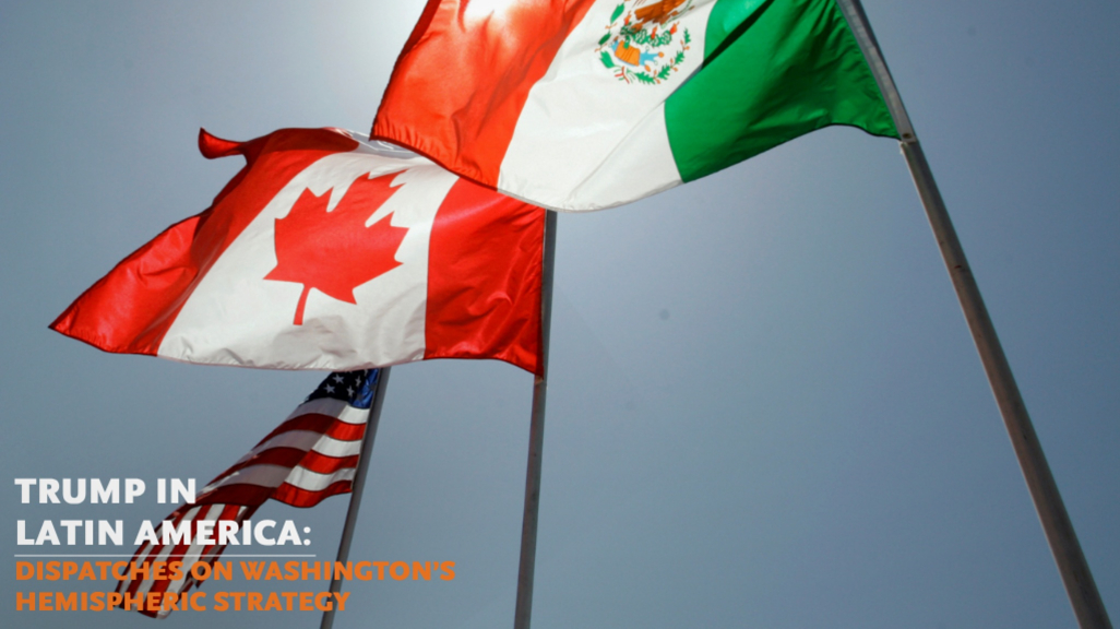 canada mexico US flags
