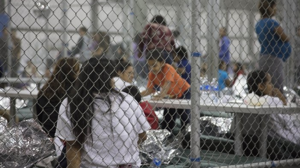 A detention center in McAllen, Texas, Sunday, June 17, 2018. (Image: U.S. Customs and Border Protection)
