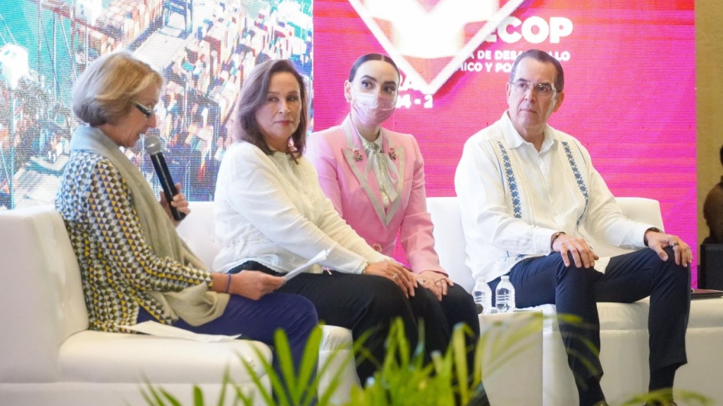 Panel with the Governor of Veracruz 